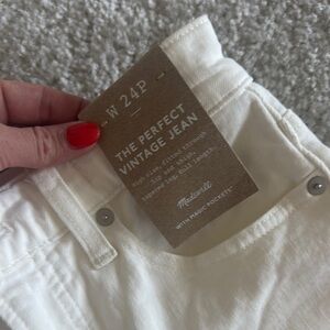 Madewell Women's White Vintage Jeans NWT